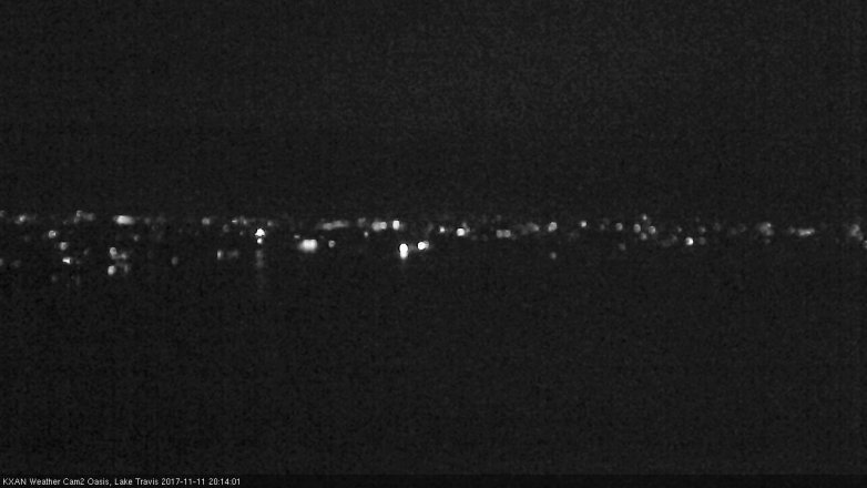 Lake Travis webcam, November 11, 2017 7:35 PM CT