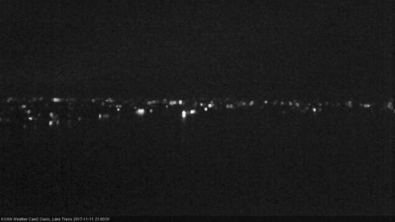 Lake Travis webcam, November 11, 2017 8:25 PM CT