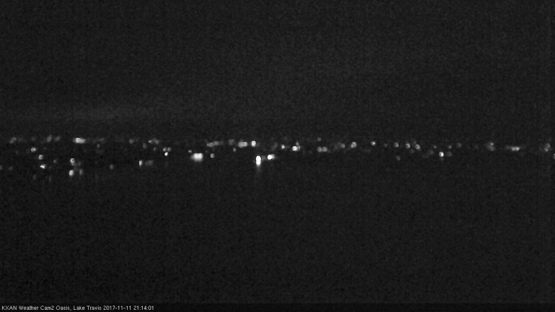 Lake Travis webcam, November 11, 2017 8:45 PM CT