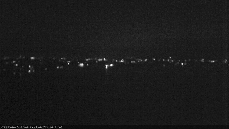Lake Travis webcam, November 11, 2017 8:50 PM CT