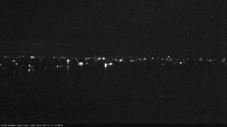Lake Travis webcam, November 11, 2017 9:15 PM CT
