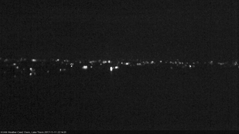 Lake Travis webcam, November 11, 2017 9:40 PM CT