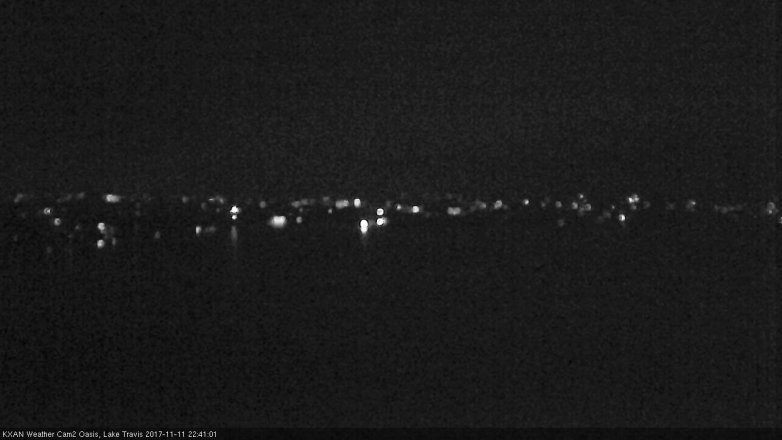 Lake Travis webcam, November 11, 2017 10:10 PM CT