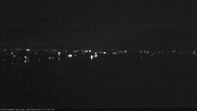 Lake Travis webcam, November 11, 2017 10:35 PM CT