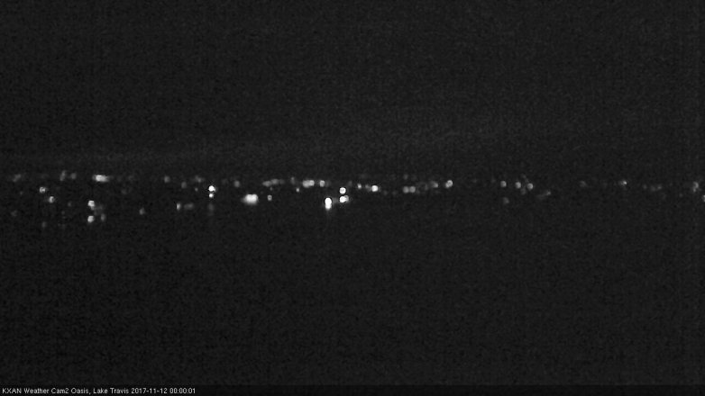 Lake Travis webcam, November 11, 2017 11:30 PM CT