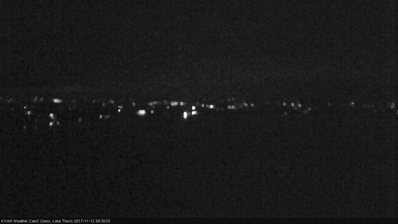 Lake Travis webcam, November 11, 2017 11:40 PM CT