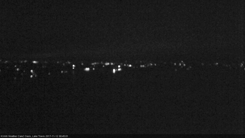 Lake Travis webcam, November 11, 2017 11:55 PM CT