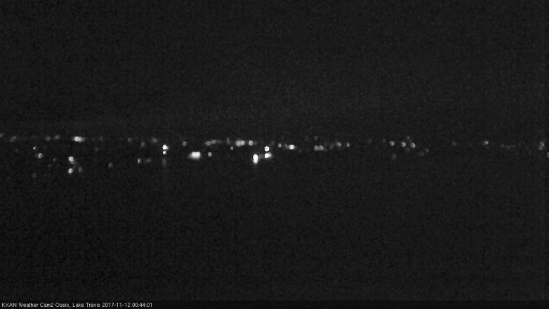 Lake Travis webcam, November 11, 2017 12:00 AM CT