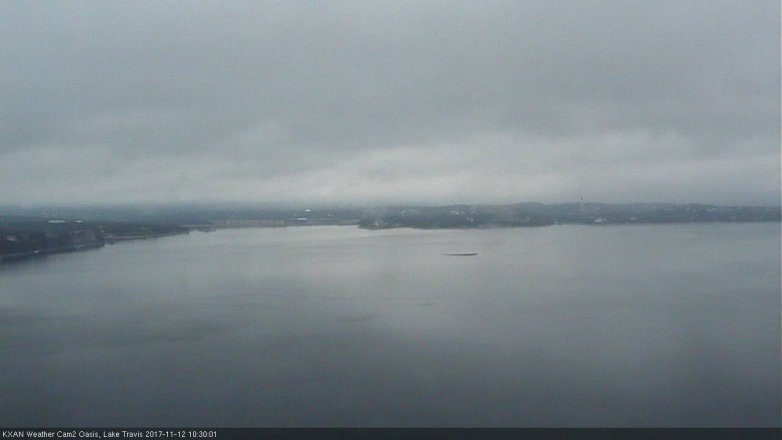 Lake Travis webcam, November 12, 2017 9:45 AM CT
