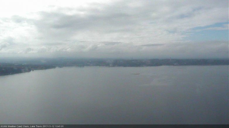 Lake Travis webcam, November 12, 2017 1:10 PM CT