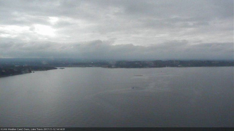 Lake Travis webcam, November 12, 2017 1:20 PM CT