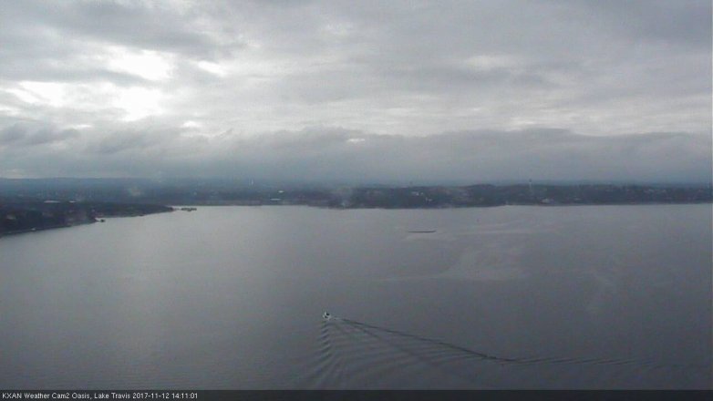Lake Travis webcam, November 12, 2017 1:35 PM CT