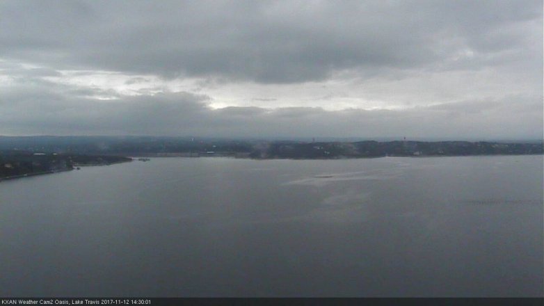Lake Travis webcam, November 12, 2017 1:40 PM CT