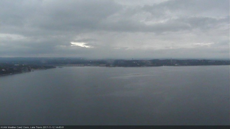 Lake Travis webcam, November 12, 2017 2:00 PM CT