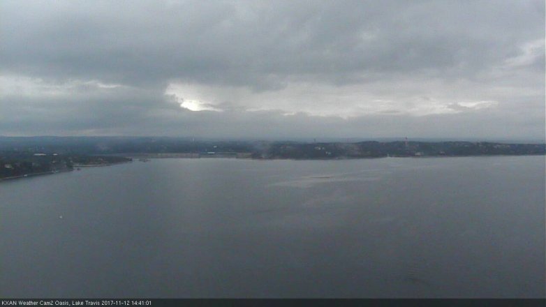 Lake Travis webcam, November 12, 2017 2:10 PM CT