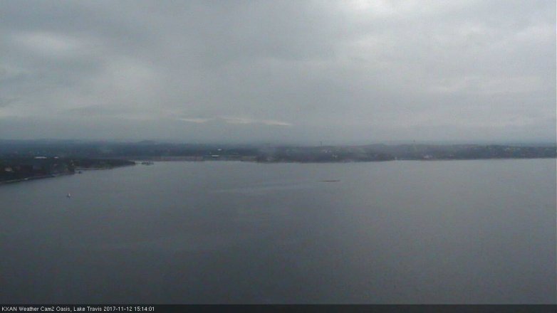 Lake Travis webcam, November 12, 2017 2:20 PM CT