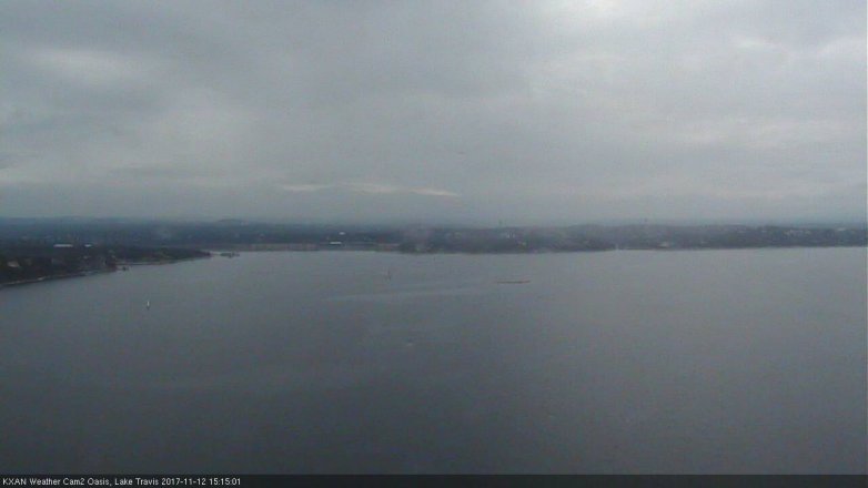 Lake Travis webcam, November 12, 2017 2:40 PM CT