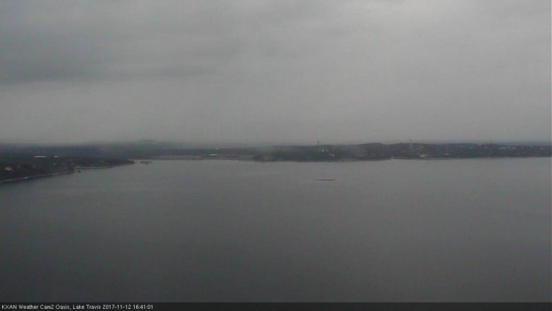 Lake Travis webcam, November 12, 2017 4:00 PM CT