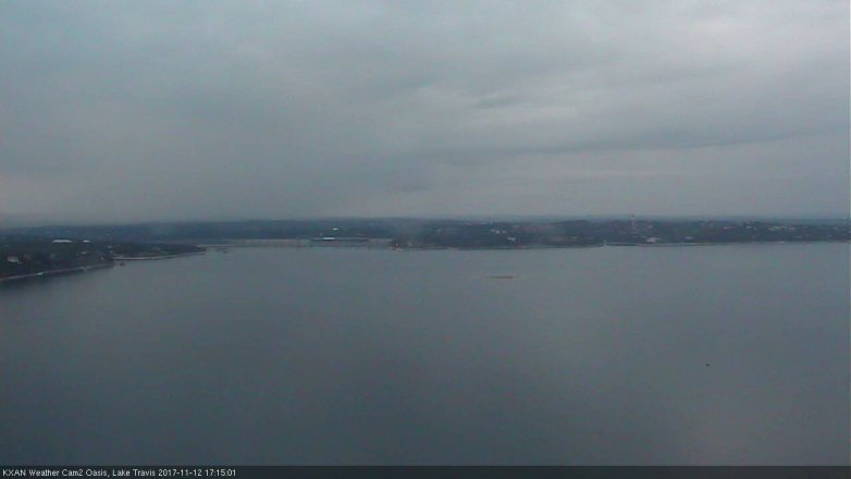 Lake Travis webcam, November 12, 2017 4:25 PM CT