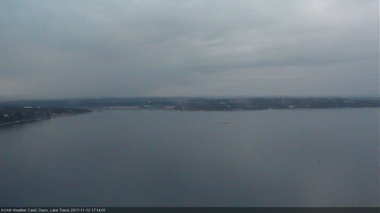 Lake Travis webcam, November 12, 2017 4:45 PM CT