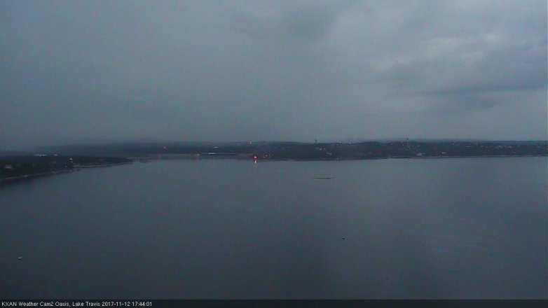 Lake Travis webcam, November 12, 2017 4:55 PM CT