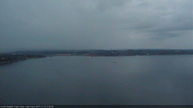 Lake Travis webcam, November 12, 2017 5:00 PM CT