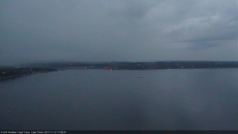 Lake Travis webcam, November 12, 2017 5:10 PM CT