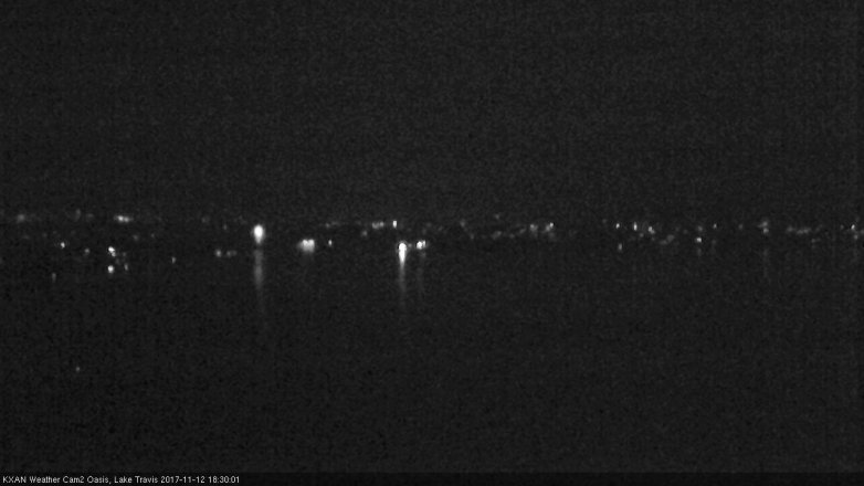 Lake Travis webcam, November 12, 2017 5:50 PM CT