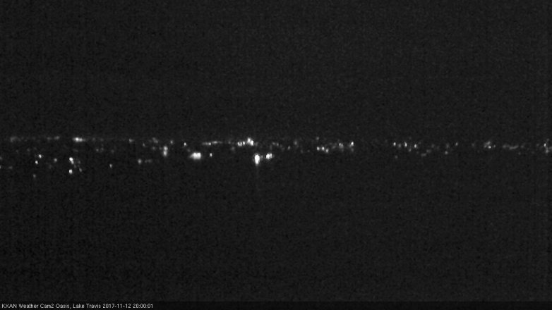 Lake Travis webcam, November 12, 2017 7:30 PM CT