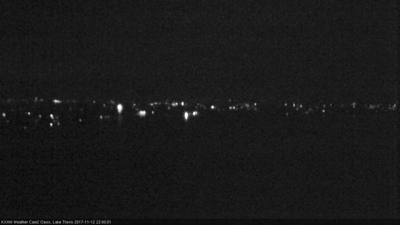 Lake Travis webcam, November 12, 2017 9:30 PM CT