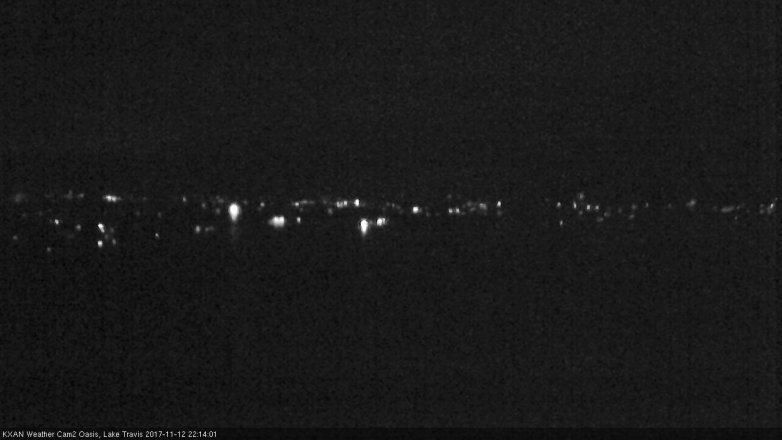 Lake Travis webcam, November 12, 2017 9:35 PM CT