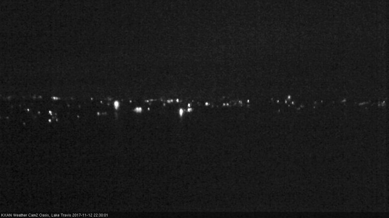 Lake Travis webcam, November 12, 2017 9:50 PM CT