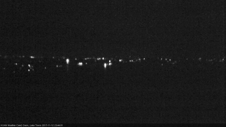 Lake Travis webcam, November 12, 2017 11:00 PM CT