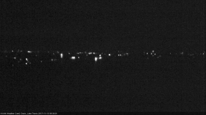 Lake Travis webcam, November 12, 2017 11:40 PM CT