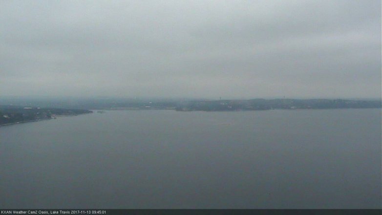 Lake Travis webcam, November 13, 2017 9:00 AM CT