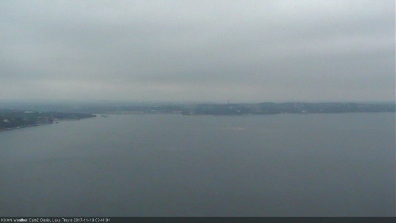 Lake Travis webcam, November 13, 2017 9:10 AM CT