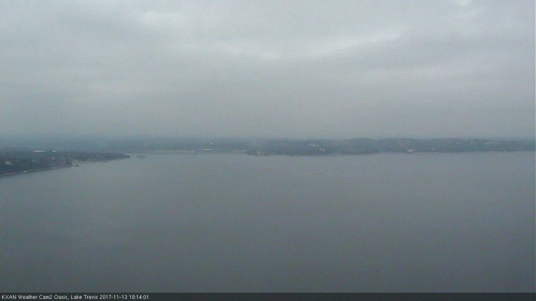 Lake Travis webcam, November 13, 2017 9:25 AM CT