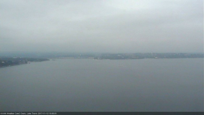 Lake Travis webcam, November 13, 2017 9:30 AM CT