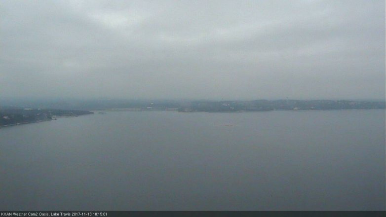 Lake Travis webcam, November 13, 2017 9:45 AM CT