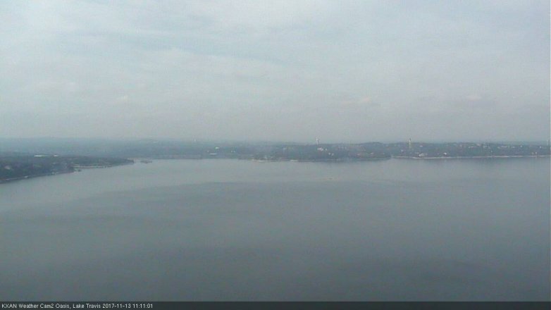 Lake Travis webcam, November 13, 2017 10:25 AM CT