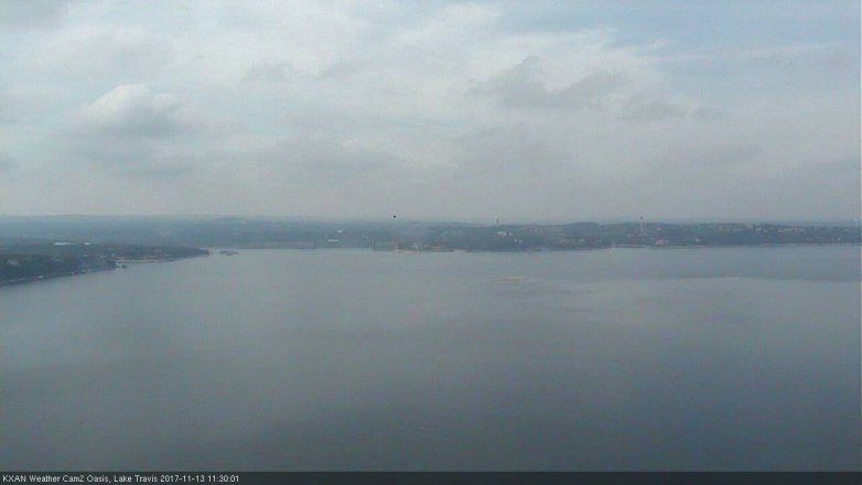 Lake Travis webcam, November 13, 2017 10:40 AM CT