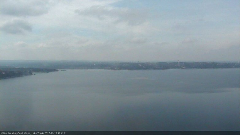 Lake Travis webcam, November 13, 2017 10:45 AM CT
