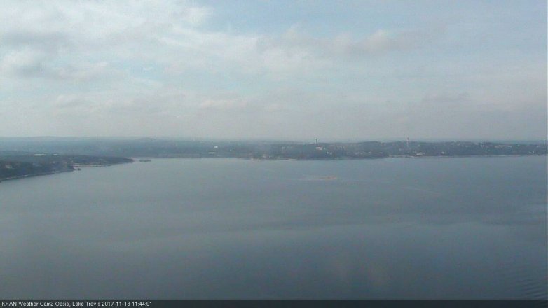 Lake Travis webcam, November 13, 2017 11:10 AM CT