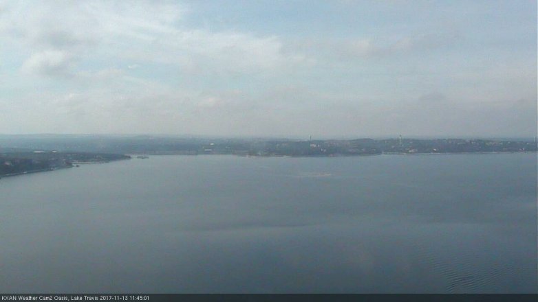 Lake Travis webcam, November 13, 2017 11:15 AM CT
