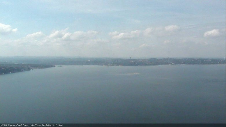 Lake Travis webcam, November 13, 2017 11:25 AM CT
