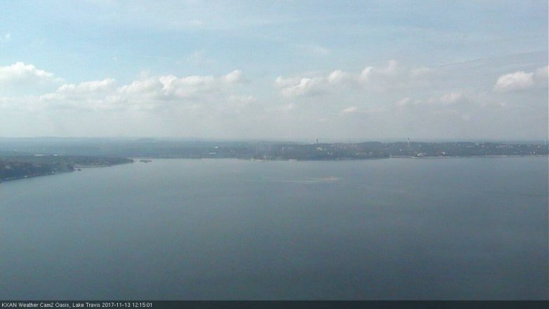 Lake Travis webcam, November 13, 2017 11:45 AM CT