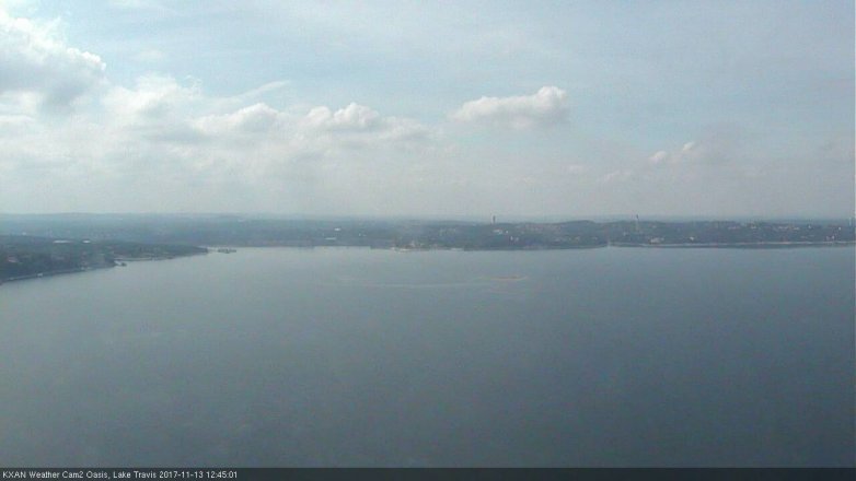 Lake Travis webcam, November 13, 2017 12:15 PM CT