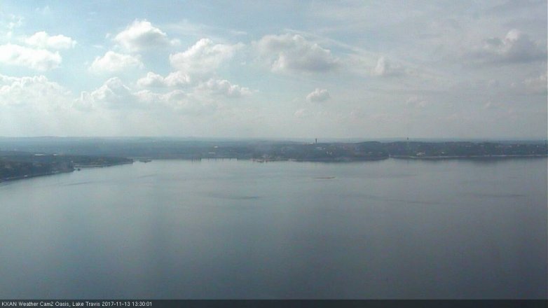 Lake Travis webcam, November 13, 2017 12:40 PM CT