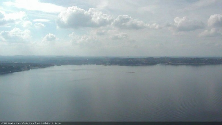 Lake Travis webcam, November 13, 2017 12:45 PM CT