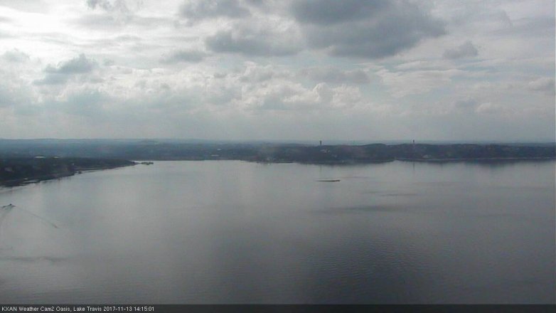Lake Travis webcam, November 13, 2017 1:25 PM CT